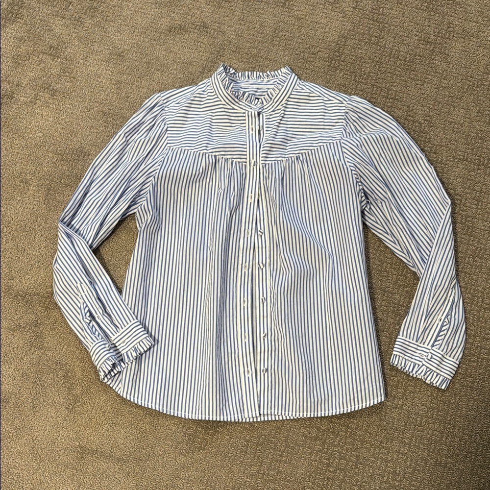 J. Crew Striped Blouse